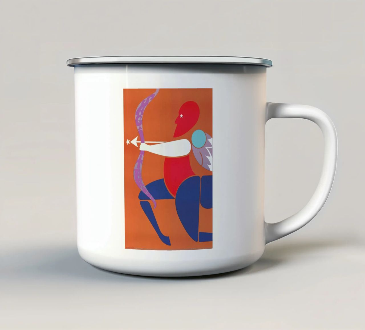 Sagittarius tazza in smalto da Simboli Design