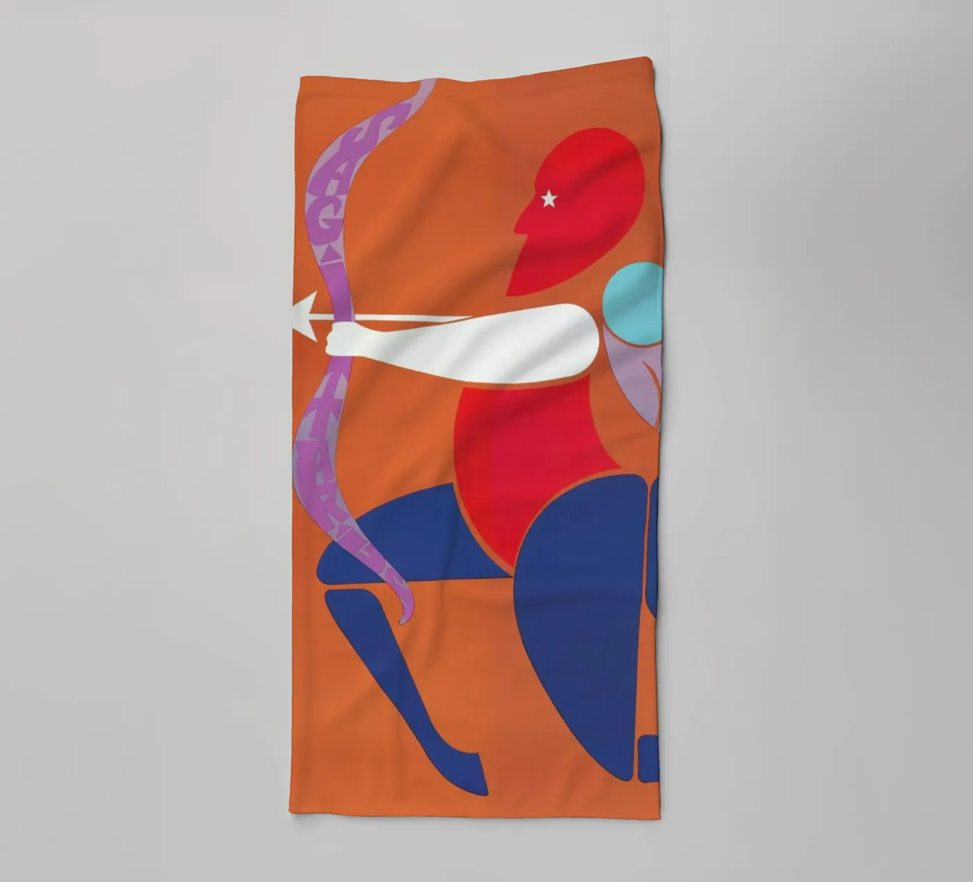 Sagittarius towel by Simboli Design