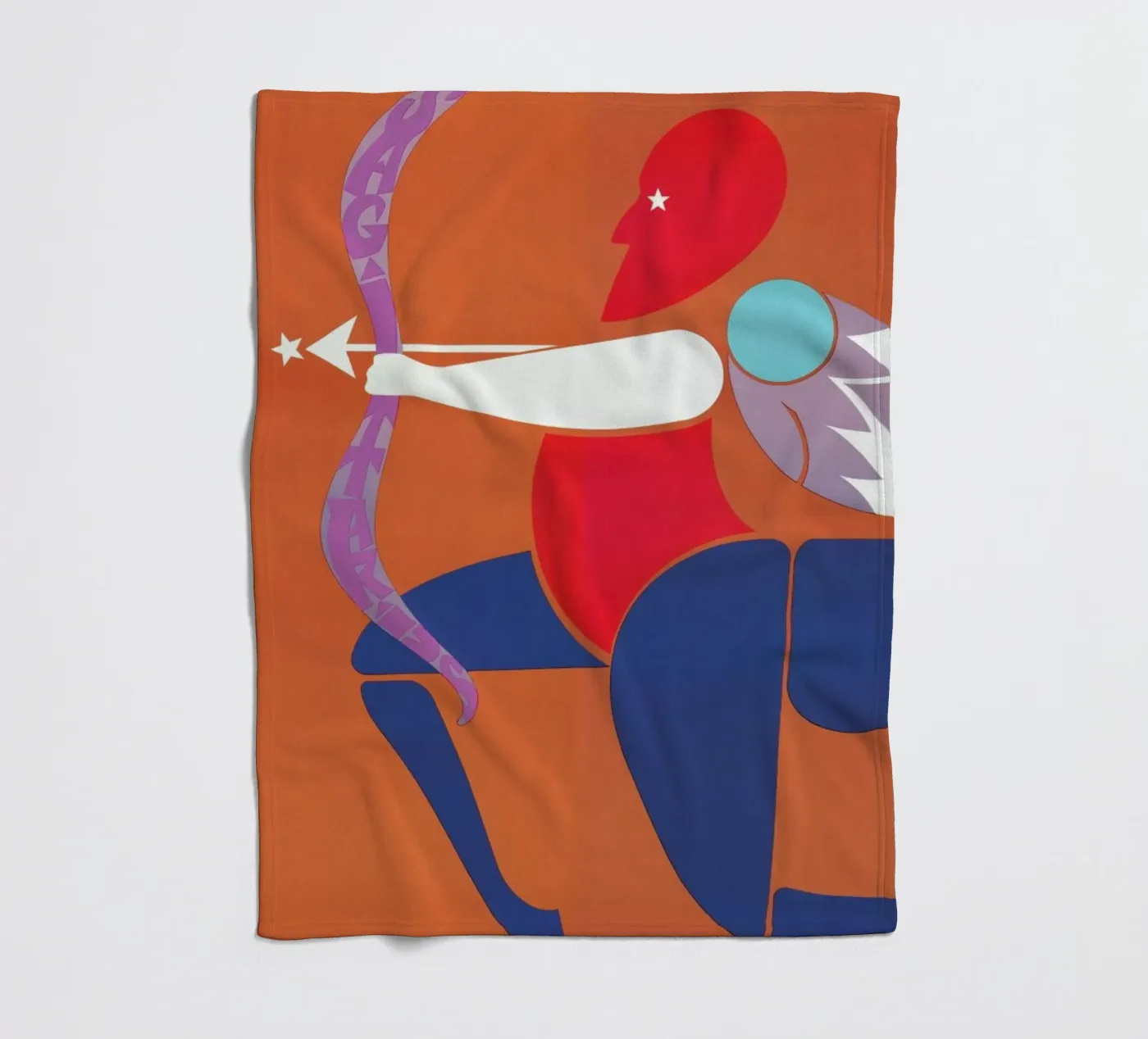 Sagittarius fleece blanket by Simboli Design