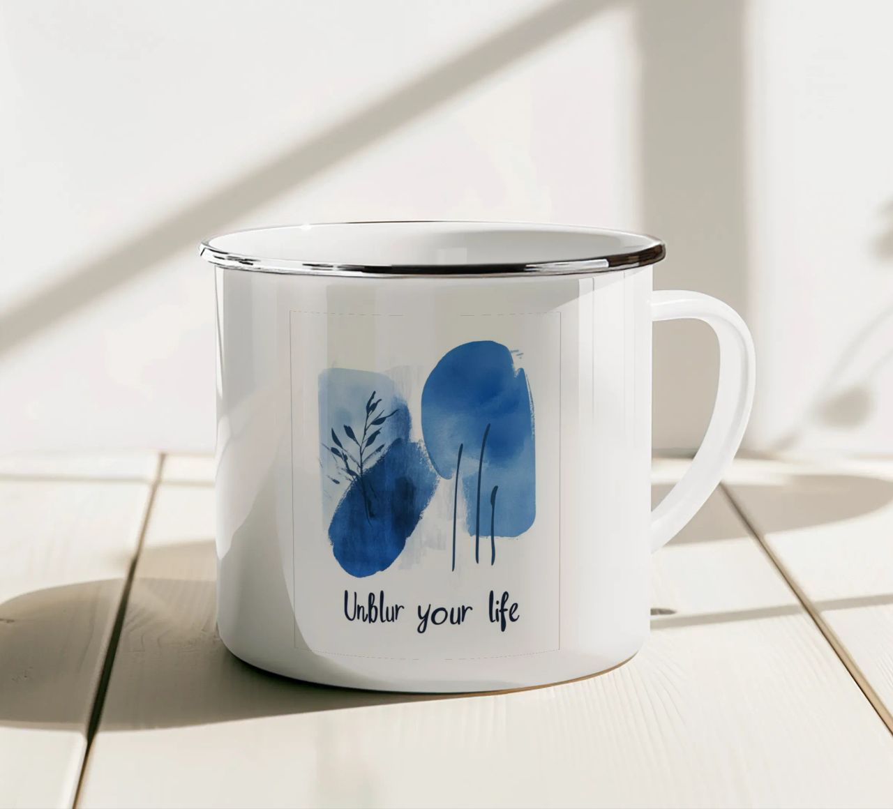Unblur - 2 tazza in smalto da Art Typo Essentiel