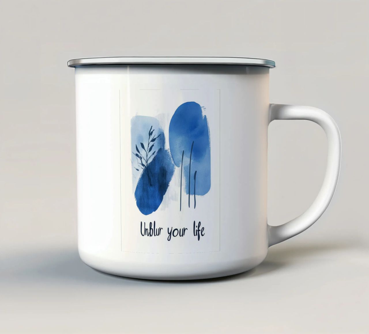Unblur - 2 tazza in smalto da Art Typo Essentiel
