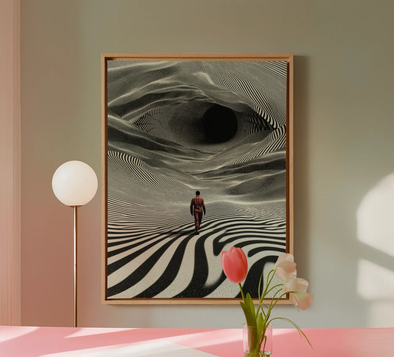 Viaggio nell'Op Art tela con Cornice a cassetta da Taudalpoi