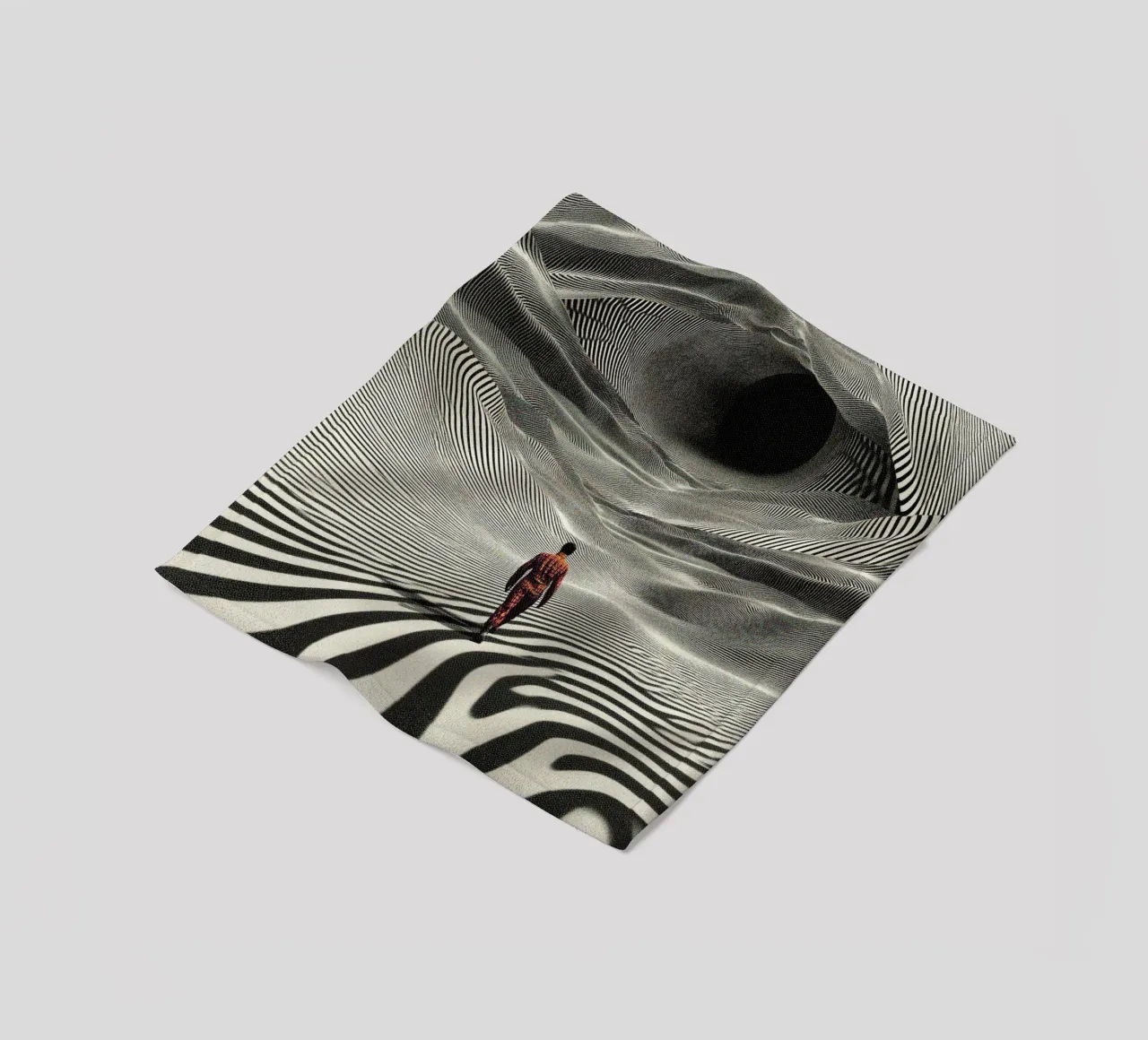 Op Art Journey fleece blanket by Taudalpoi