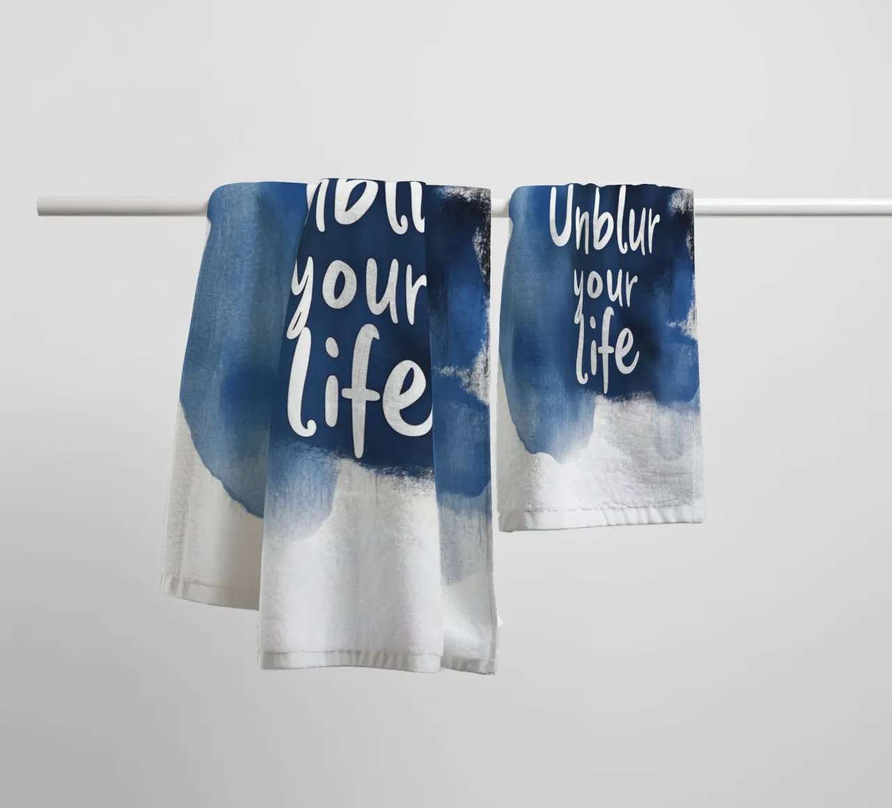 Unblur - 3 asciugamano da bagno da Art Typo Essentiel