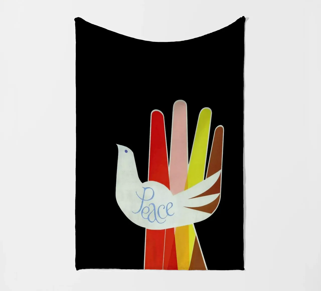 Peace fleecedeken van Simboli Design