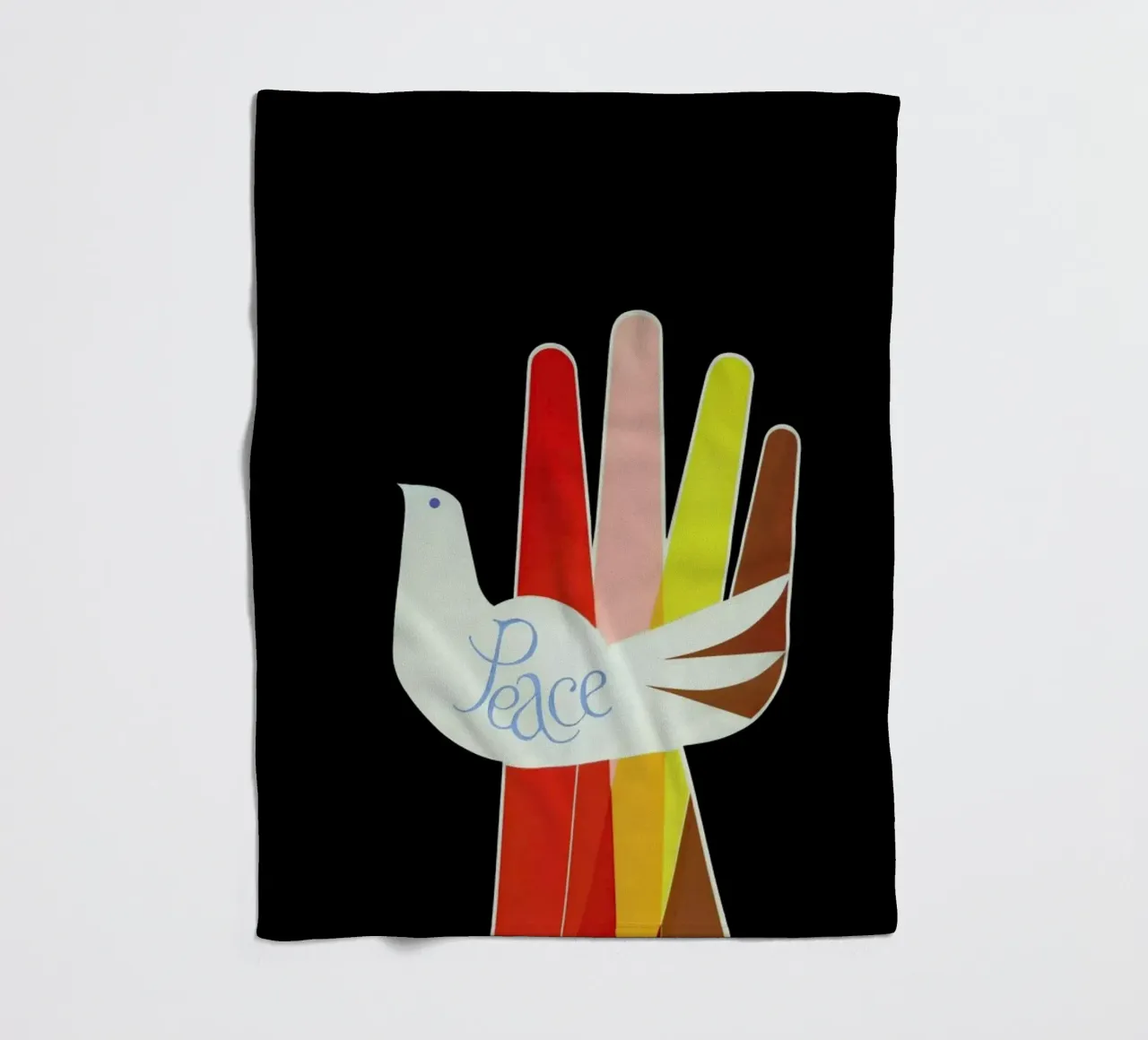 Peace fleecedeken van Simboli Design