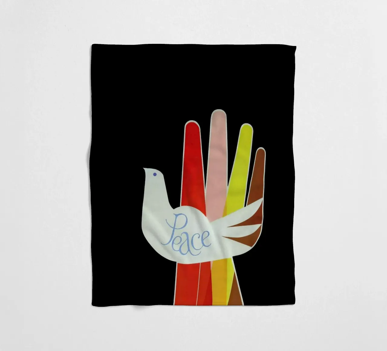 Peace fleecedeken van Simboli Design