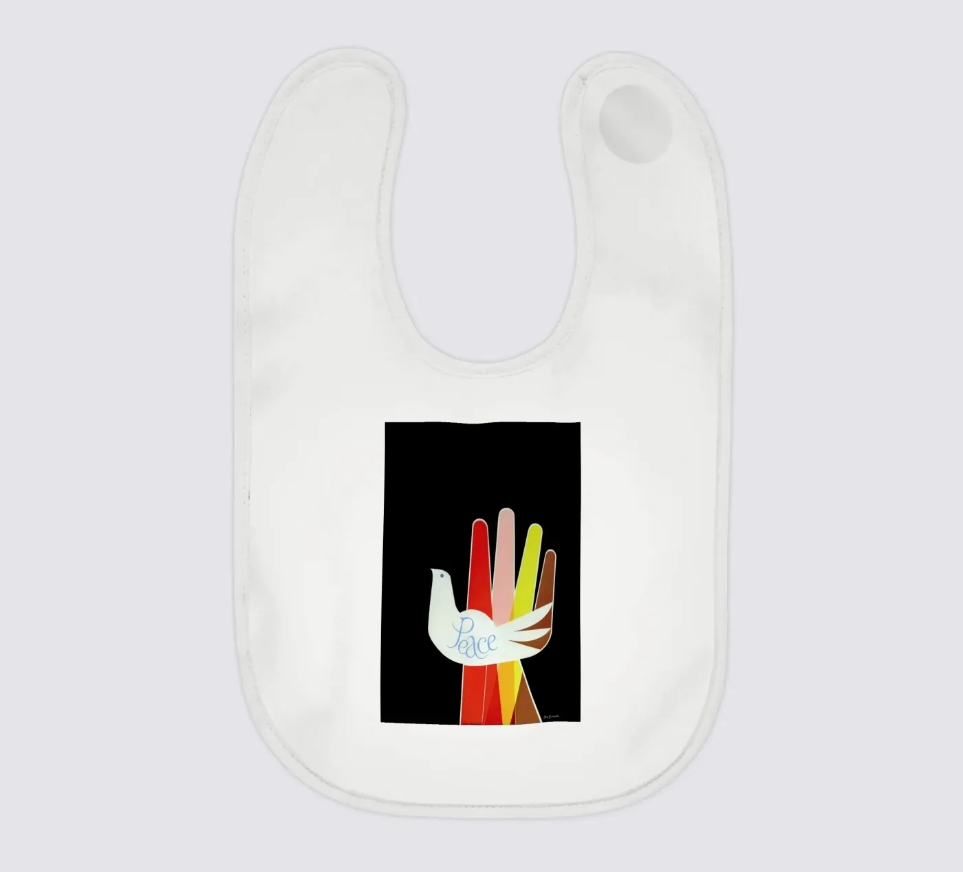 Peace bavaglino da Simboli Design
