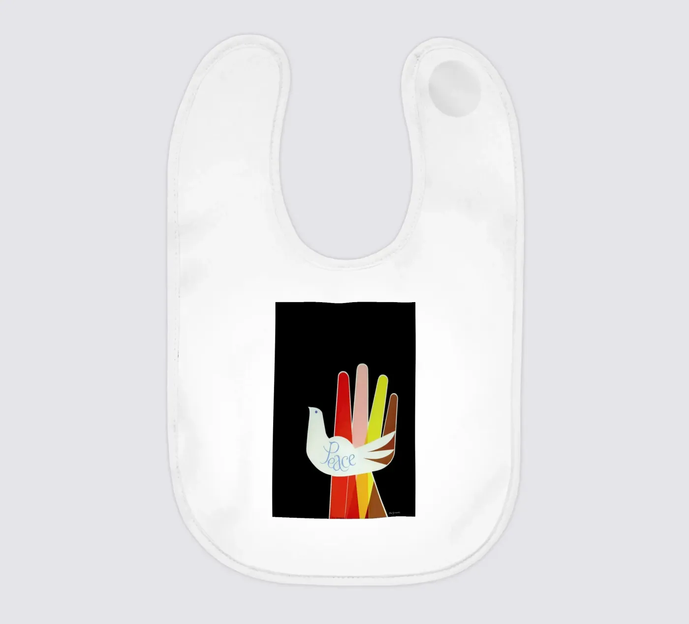 Peace bavaglino da Simboli Design