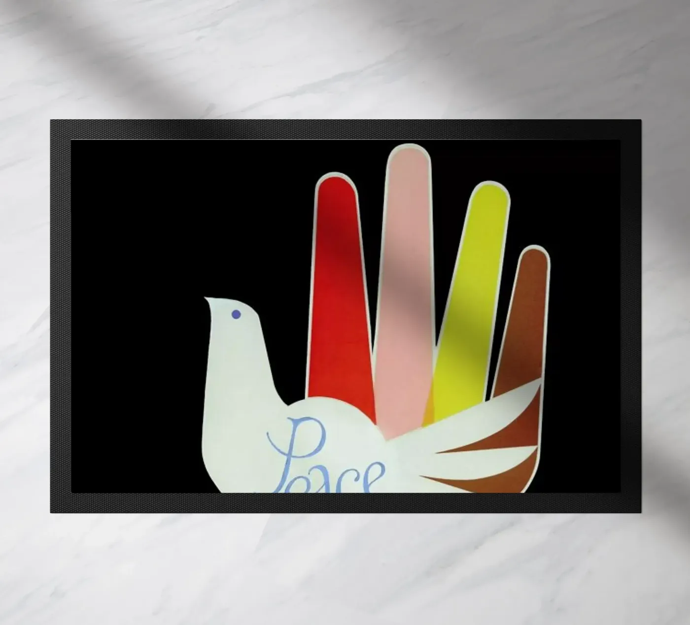 Peace deurmat van Simboli Design