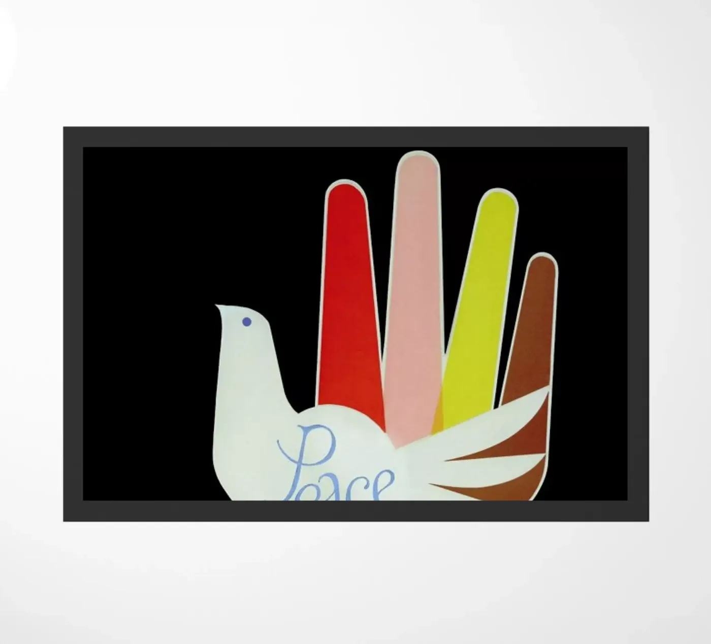 Peace deurmat van Simboli Design