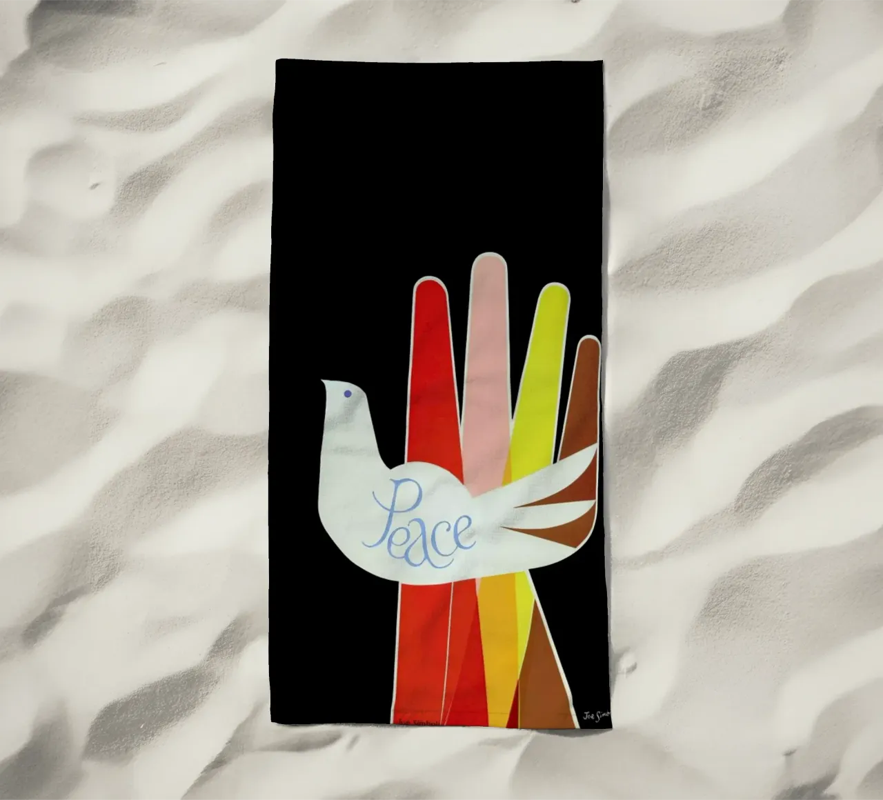 Peace telo mare da Simboli Design