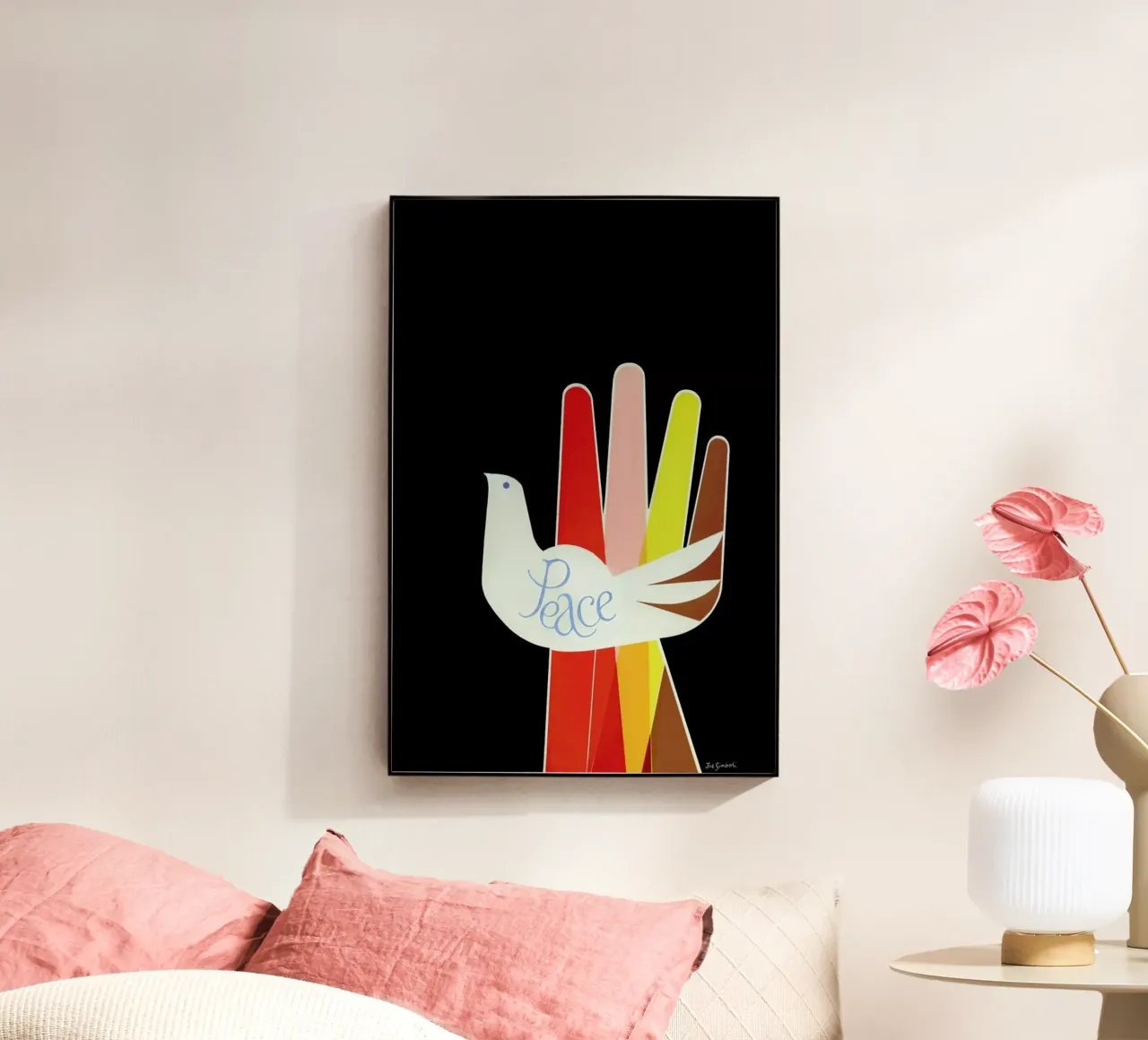 Peace acrylic glass by Simboli Design