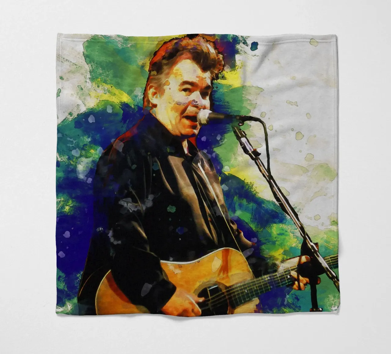 Sbaffo di John Prine in concerto dal vivo coperta in pile da Gunawan Rb