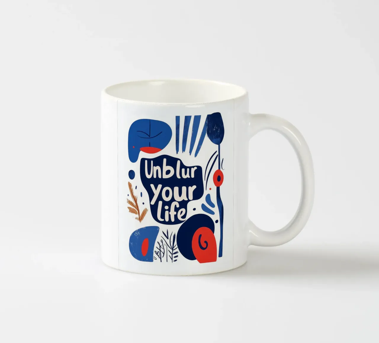 Unblur - 4 keramische mok van Art Typo Essentiel