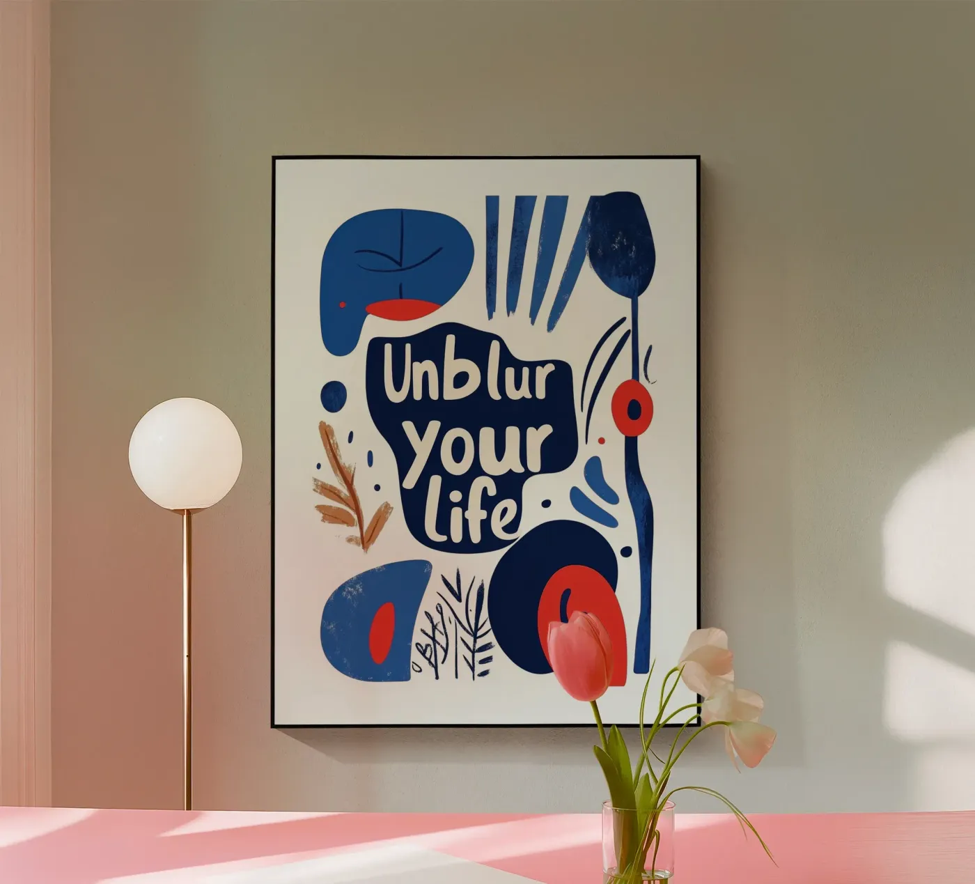 Unblur - 4 acrylic glass by Art Typo Essentiel