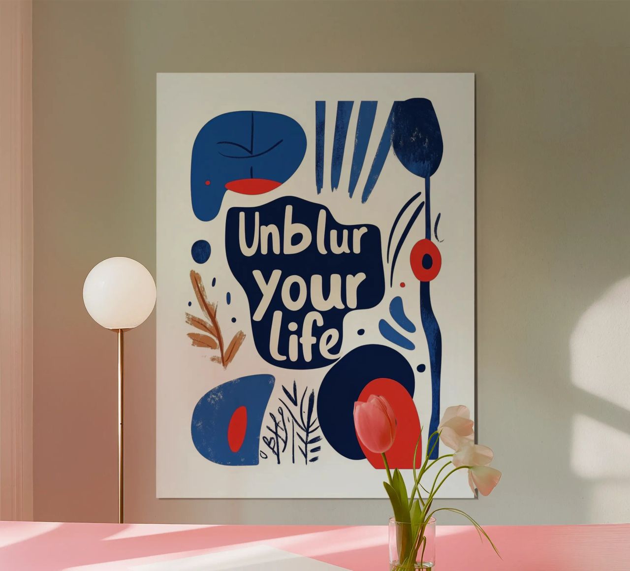 Unblur - 4 Poster von Art Typo Essentiel