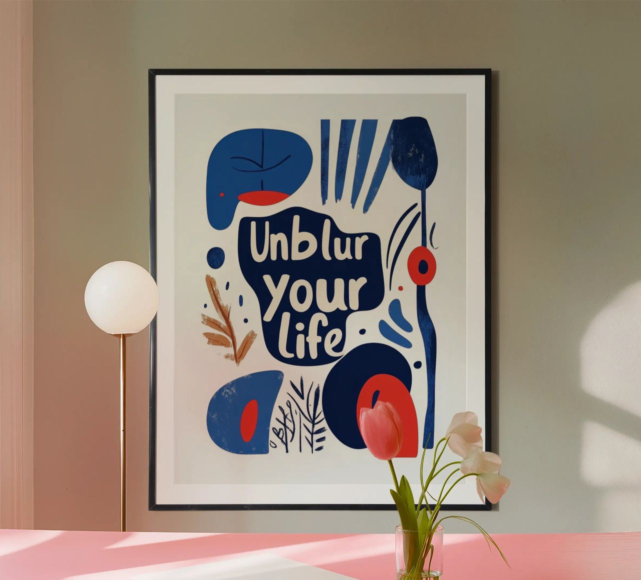 Unblur - 4 Poster von Art Typo Essentiel