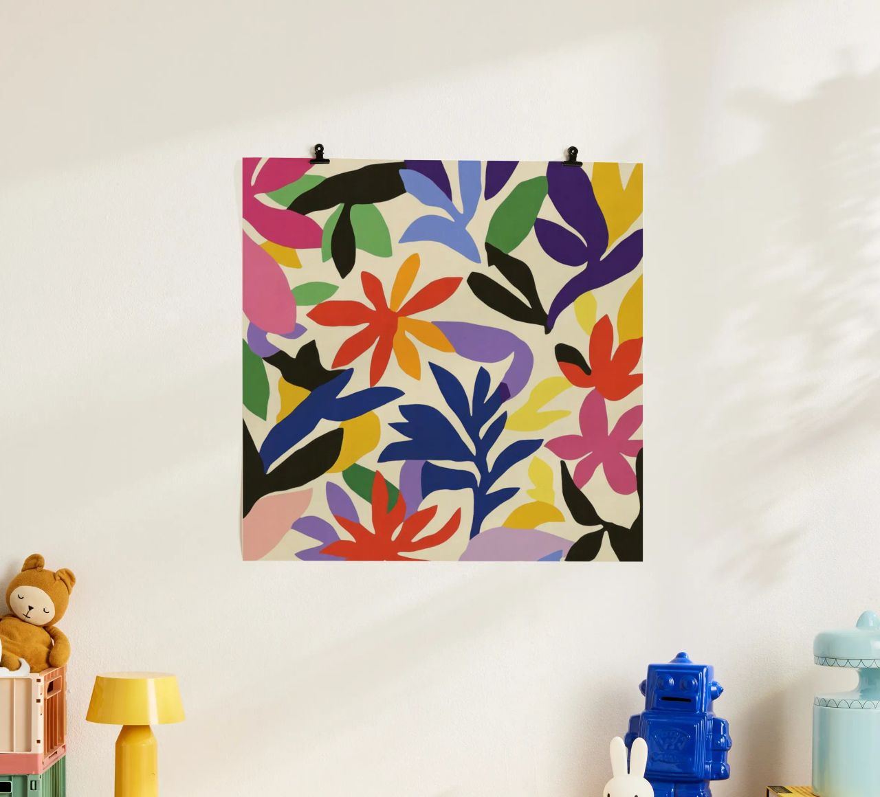 Lebendige Matisse-Ausschnitte: Eine verspielte Farbsymphonie im Garten Poster von Modern Muse