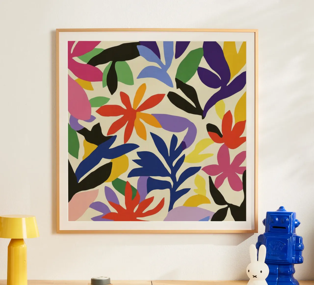 Lebendige Matisse-Ausschnitte: Eine verspielte Farbsymphonie im Garten Hahnemühle von Modern Muse