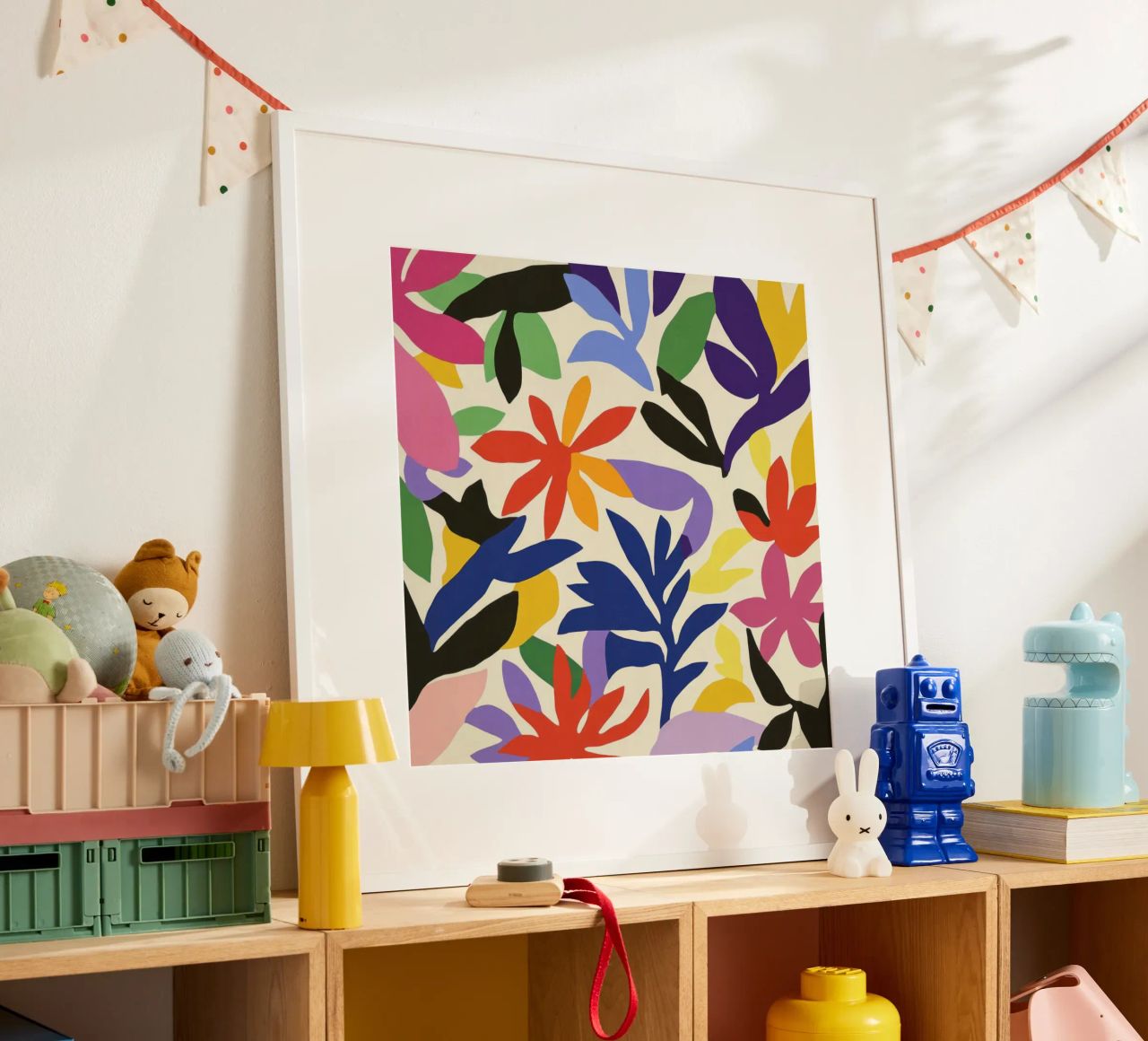 Lebendige Matisse-Ausschnitte: Eine verspielte Farbsymphonie im Garten Poster von Modern Muse