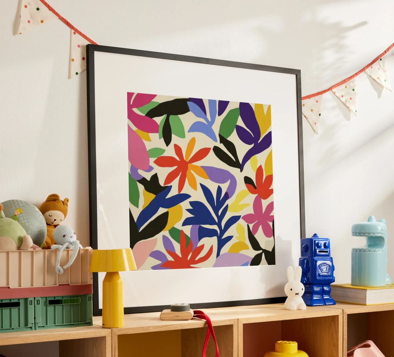 Lebendige Matisse-Ausschnitte: Eine verspielte Farbsymphonie im Garten Poster von Modern Muse