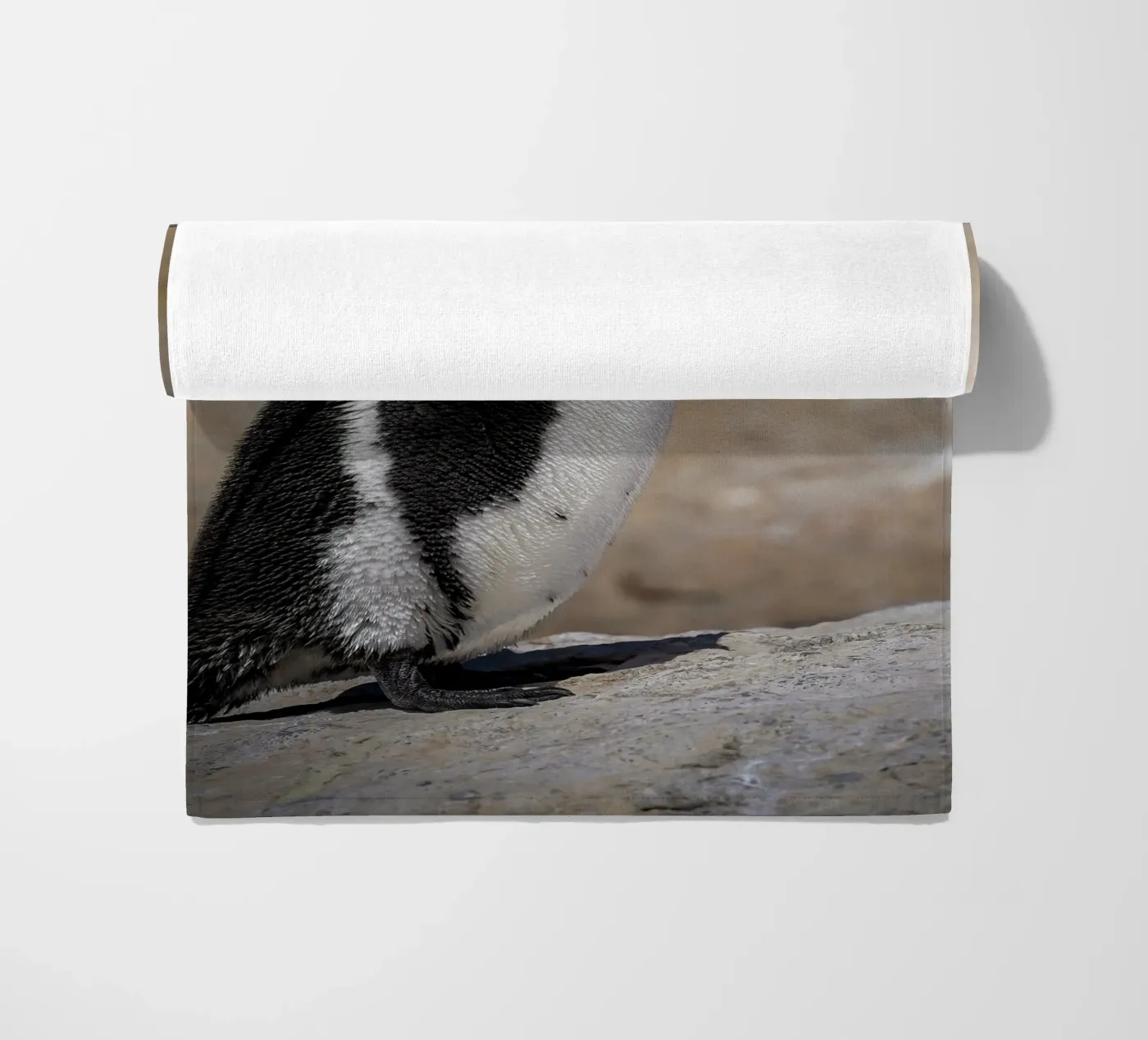 Penguin beach towel by Tom's Wildlife