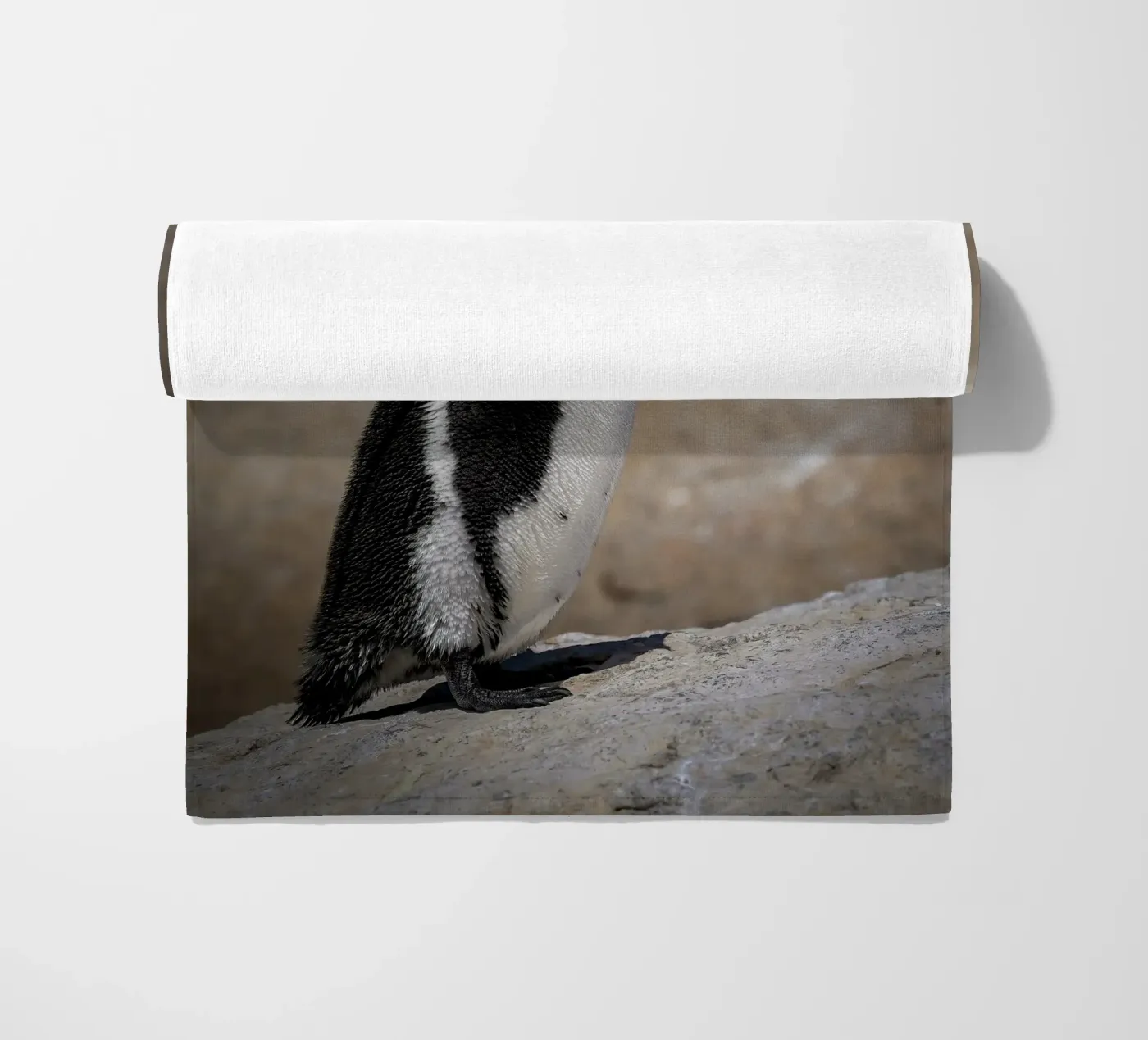 Penguin beach towel by Tom's Wildlife