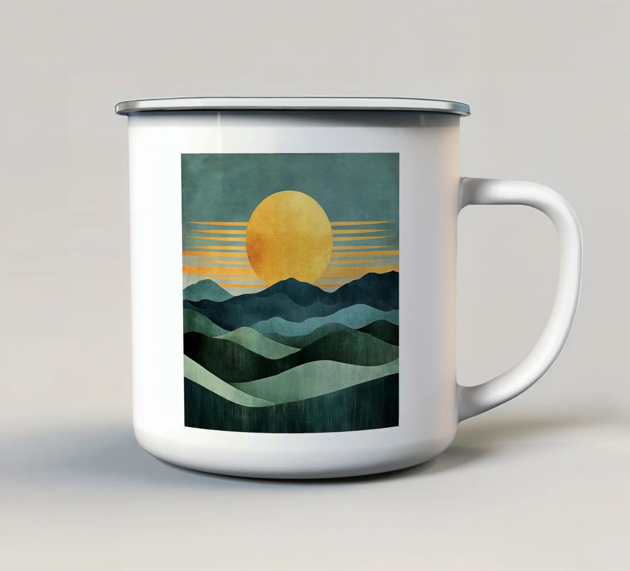 The Sunlit Journey tazza in smalto da Niklas