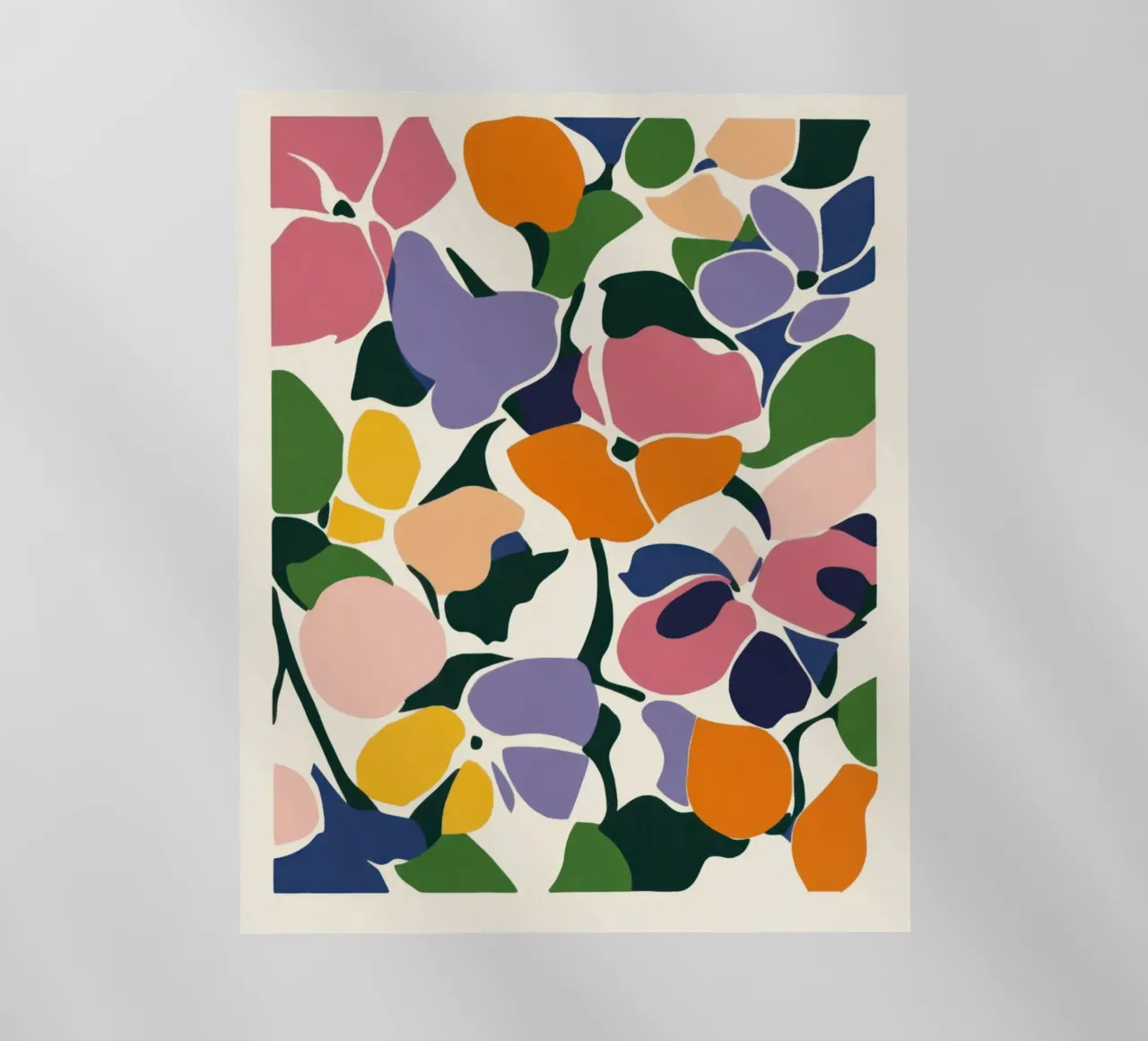 Fiori tagliati moderni: Una danza floreale ispirata a Matisse pellicola backlit da Modern Muse
