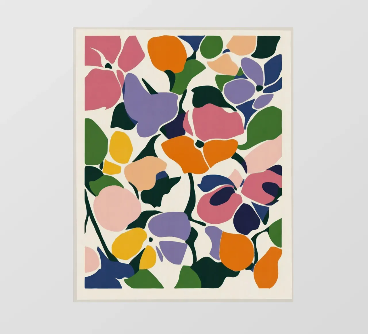 Fiori tagliati moderni: Una danza floreale ispirata a Matisse pellicola backlit da Modern Muse