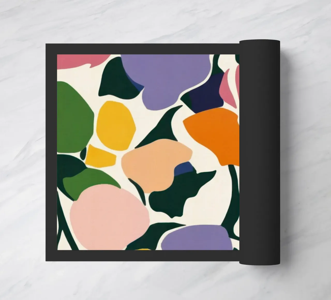 Fiori tagliati moderni: Una danza floreale ispirata a Matisse zerbino da Modern Muse