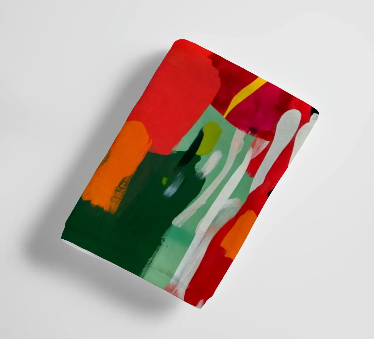 Bold and Colorful Abstract Floral Painting in Matisse Style towel by Modern Muse