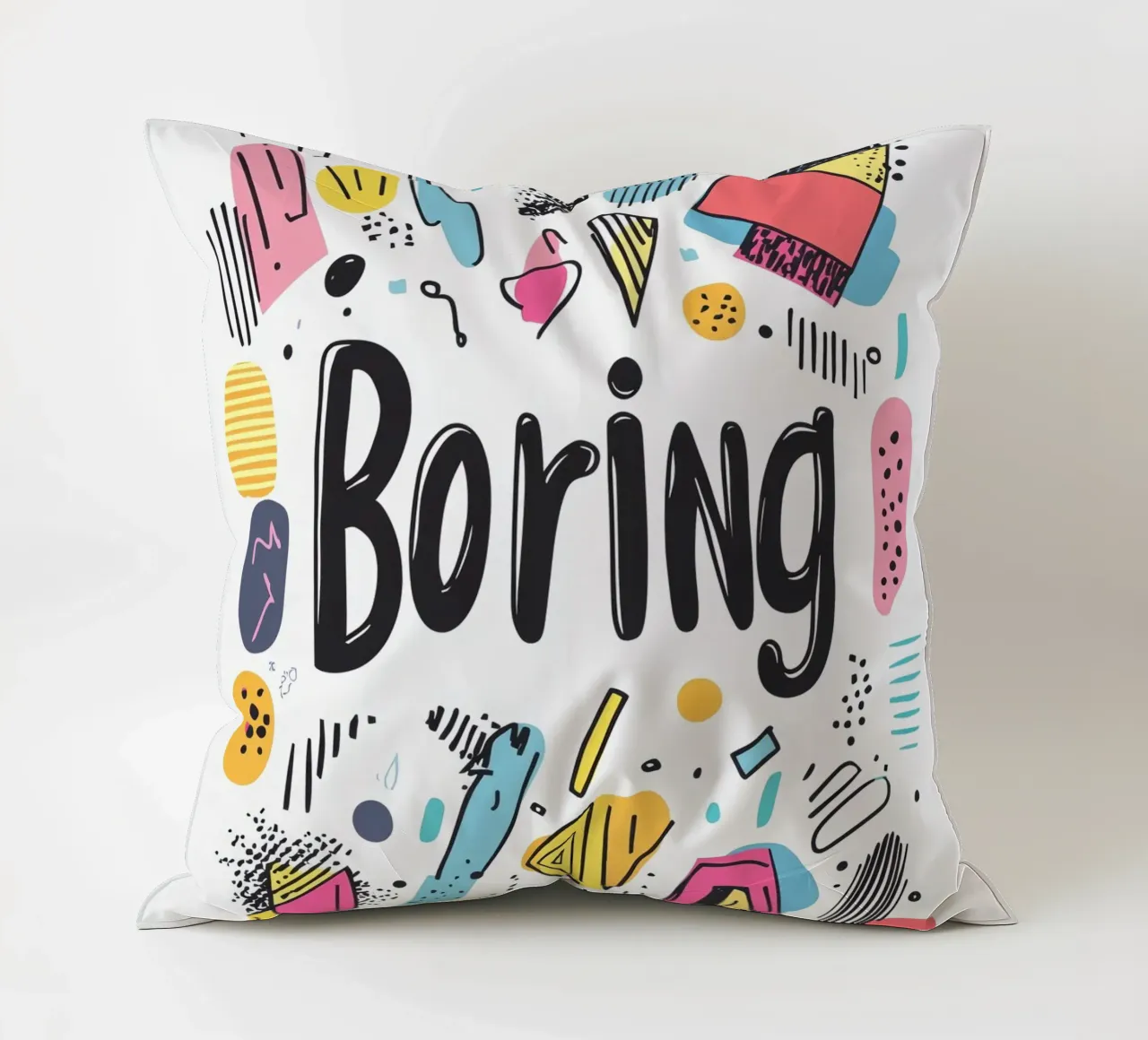 Boring decorative cushion by Art Typo Essentiel