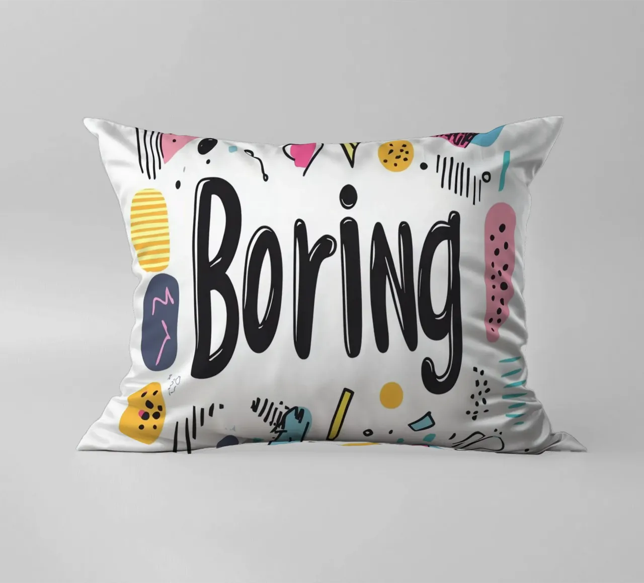 Boring decorative cushion by Art Typo Essentiel