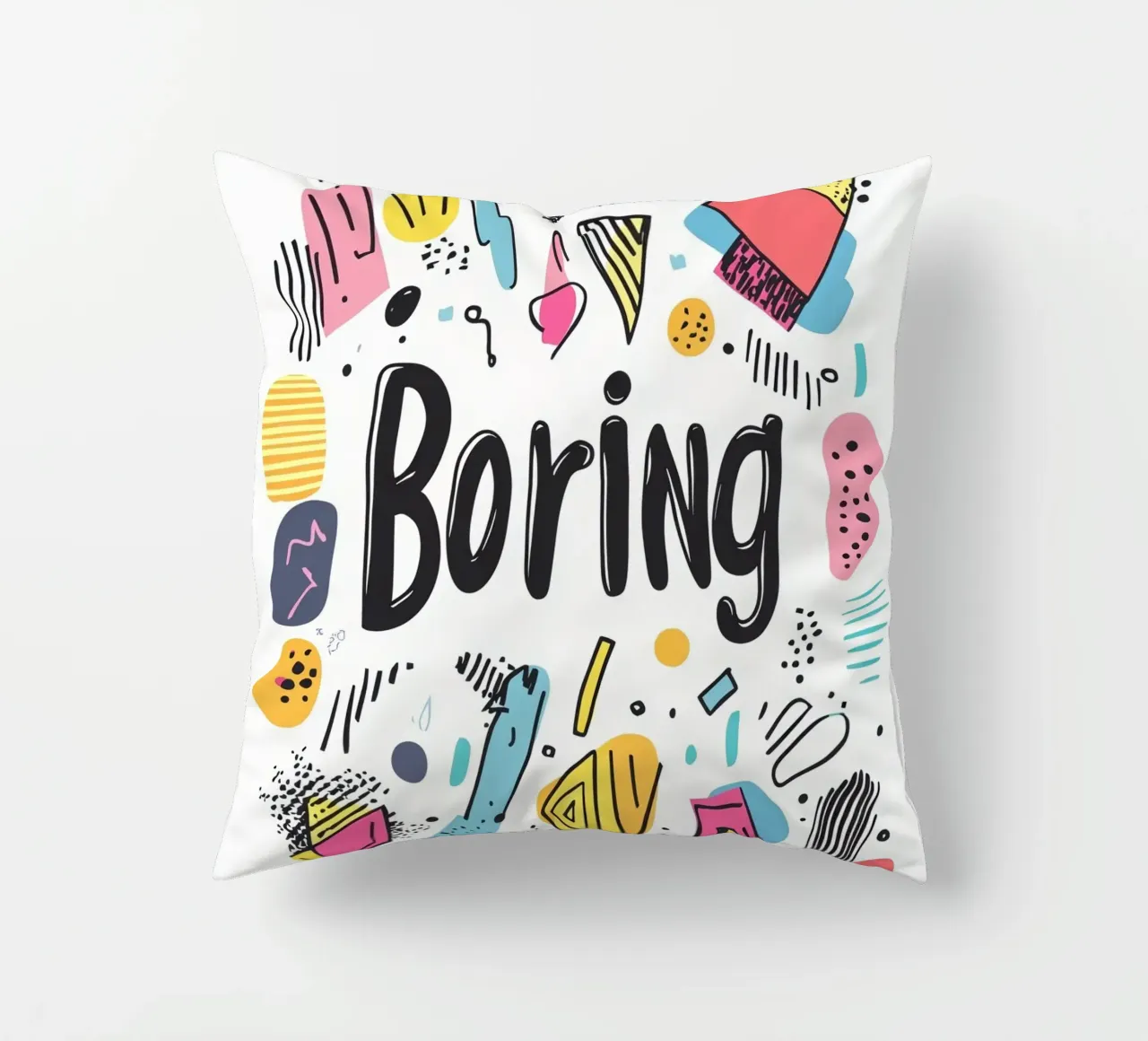 Boring decorative cushion by Art Typo Essentiel