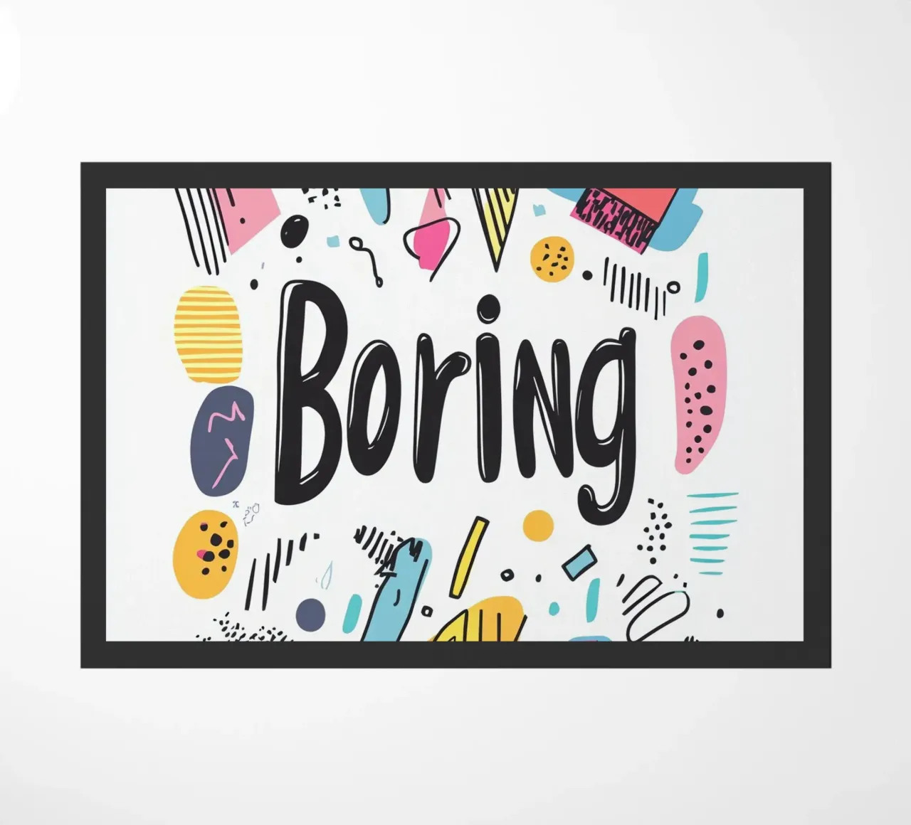 Boring deurmat van Art Typo Essentiel