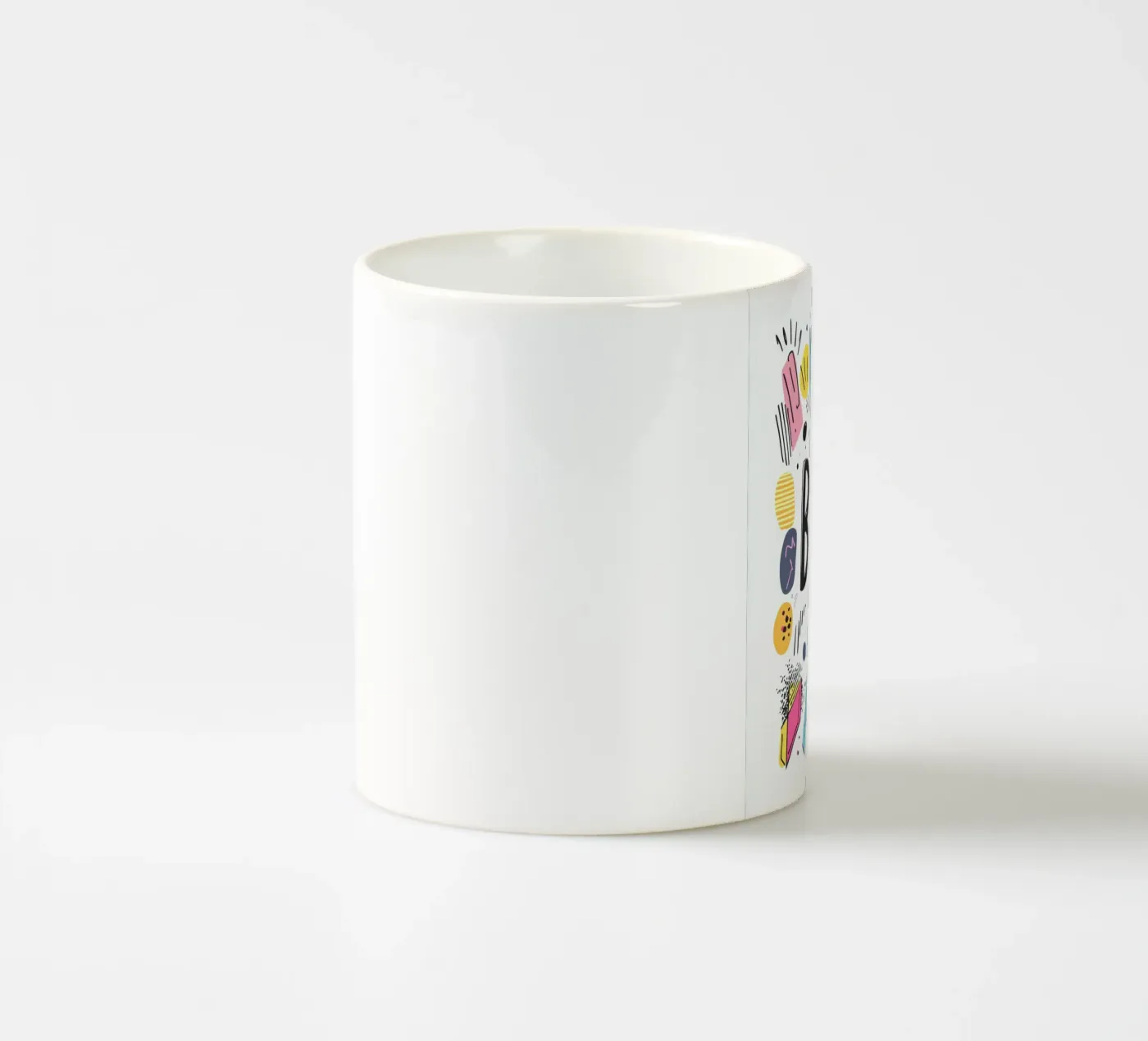 Boring ceramic mug by Art Typo Essentiel
