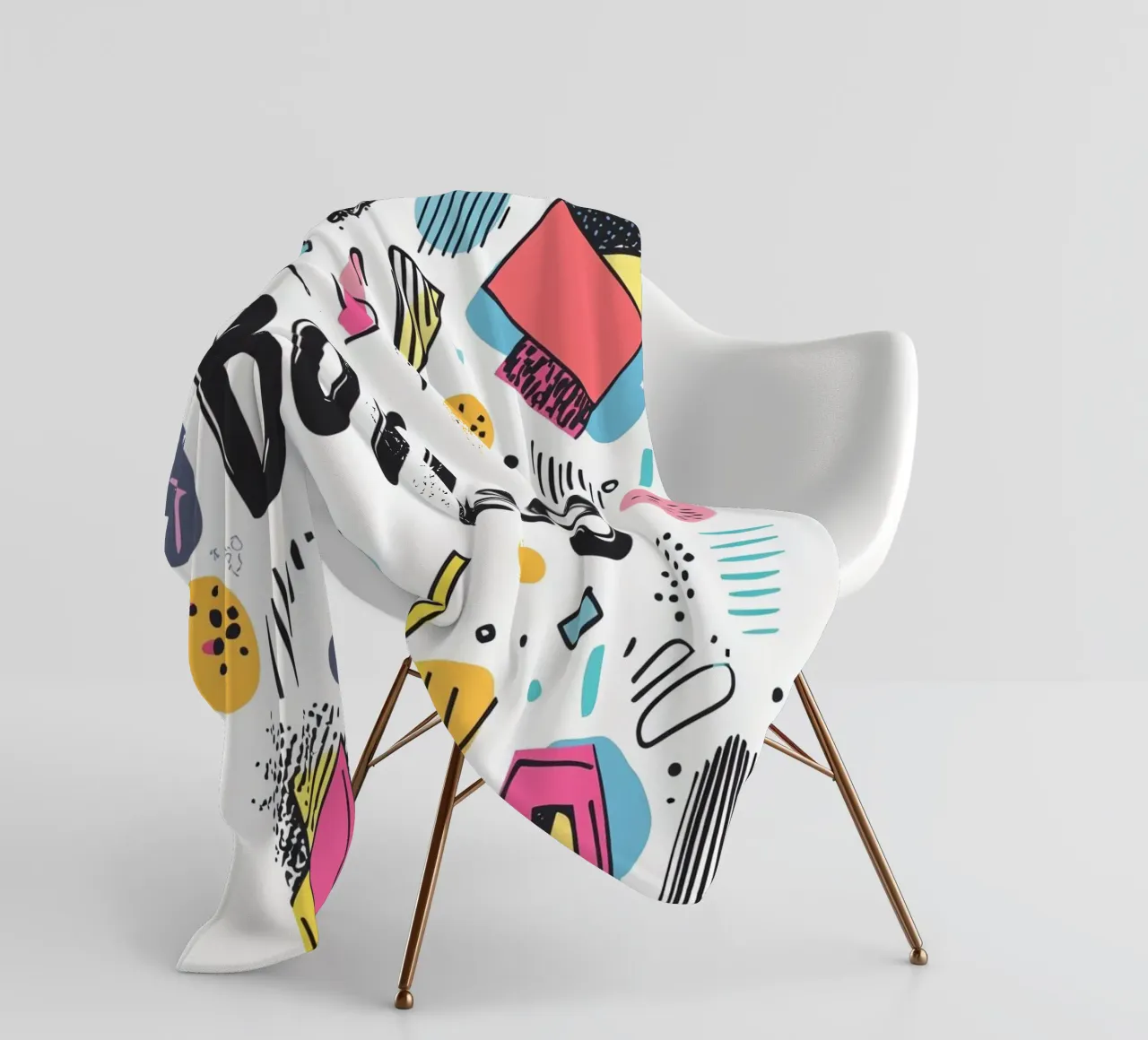 Boring Fleecedecke von Art Typo Essentiel