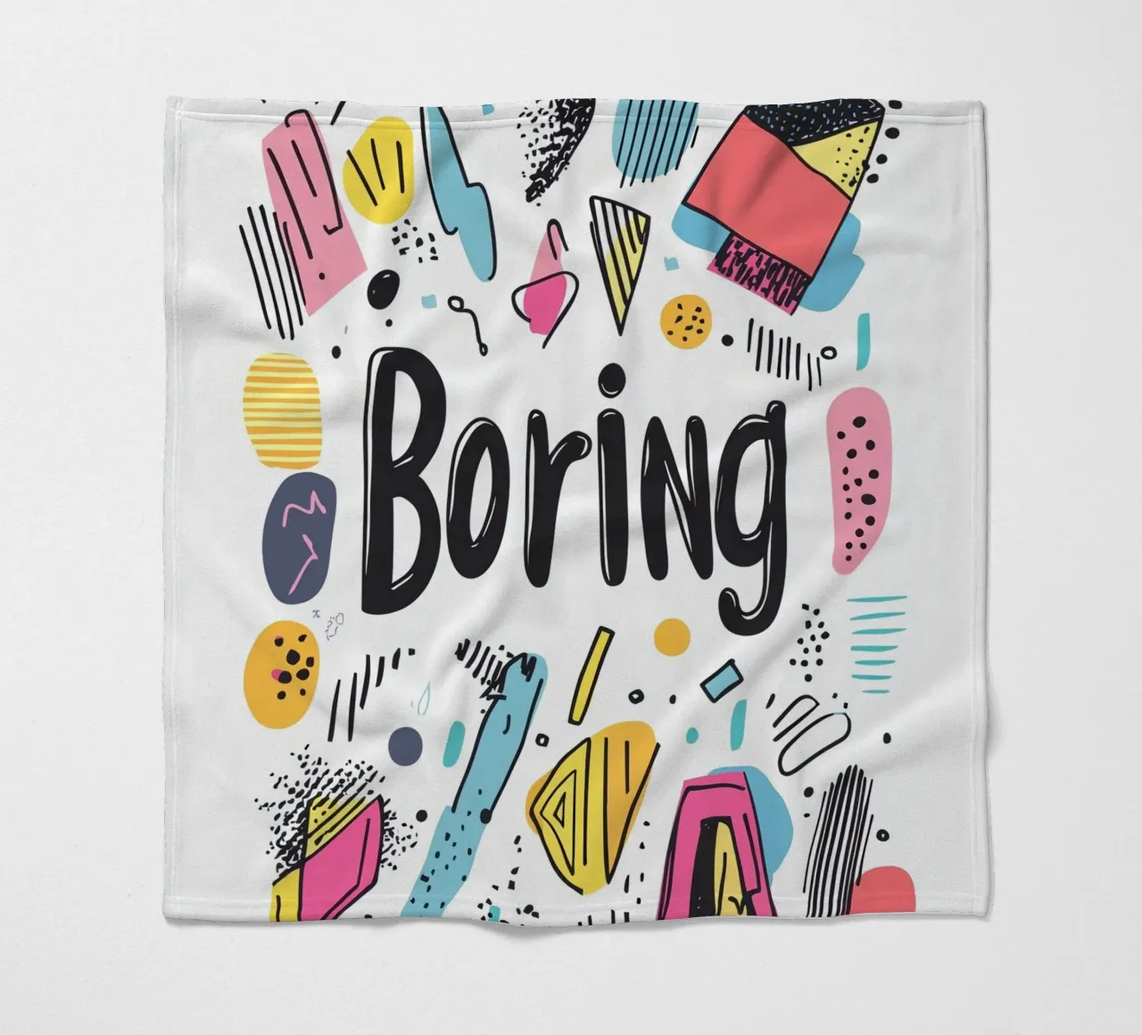 Boring Fleecedecke von Art Typo Essentiel