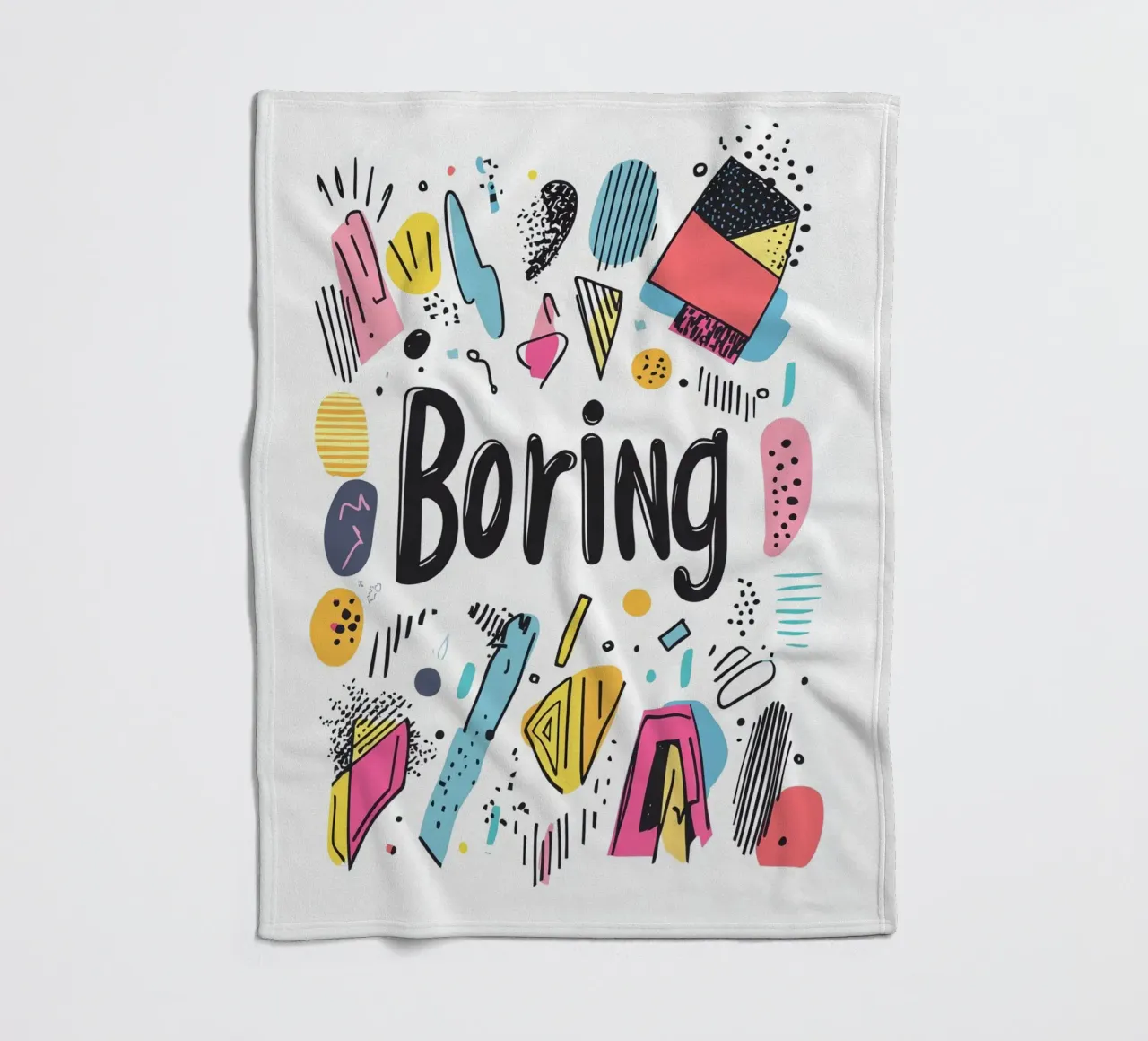 Boring Fleecedecke von Art Typo Essentiel