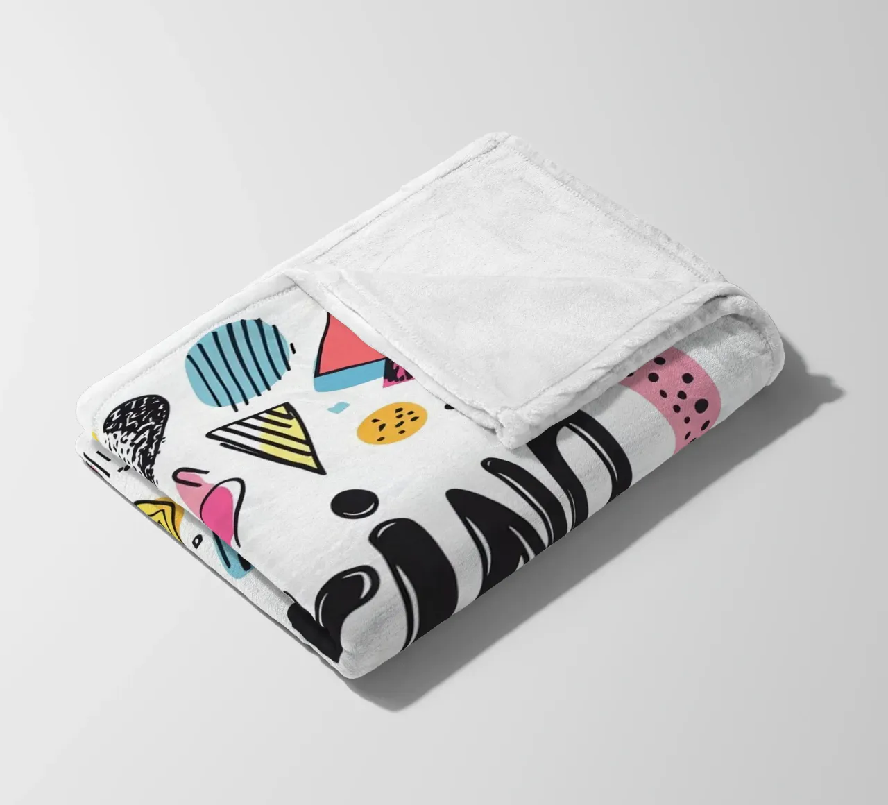 Boring Fleecedecke von Art Typo Essentiel