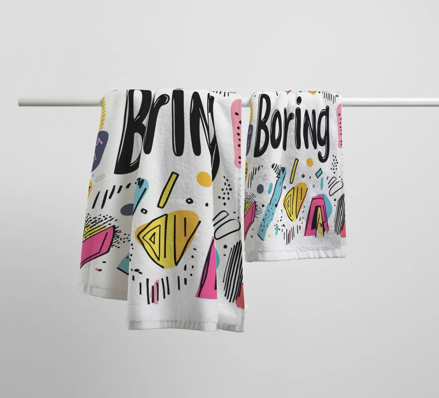 Boring badhanddoek van Art Typo Essentiel