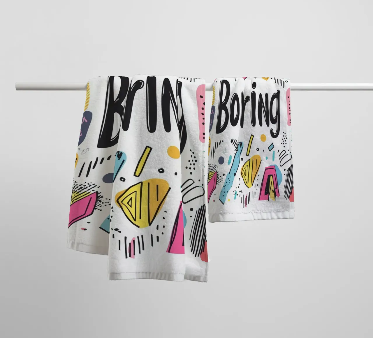 Boring asciugamano da bagno da Art Typo Essentiel