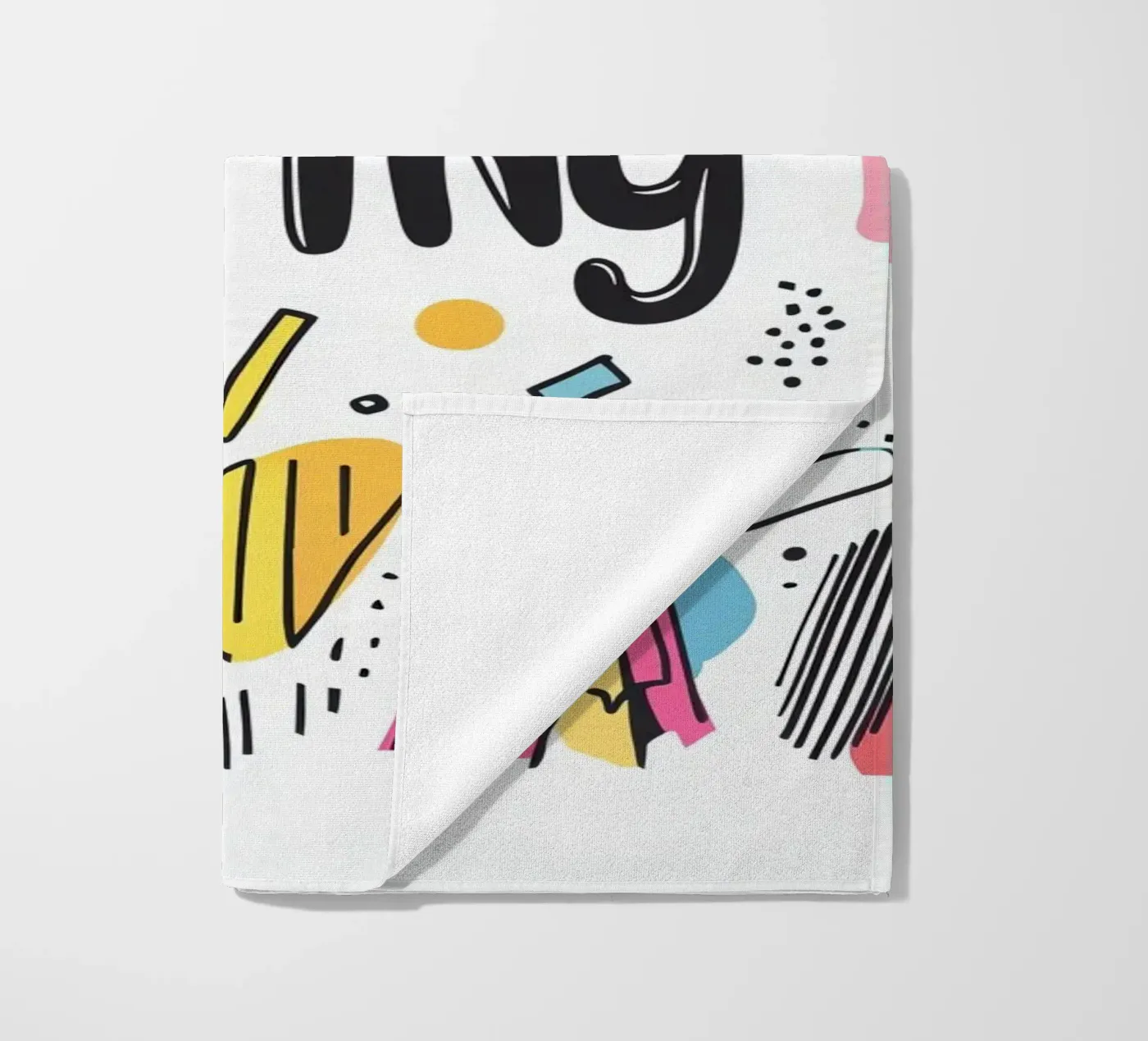 Boring serviette de plage de Art Typo Essentiel