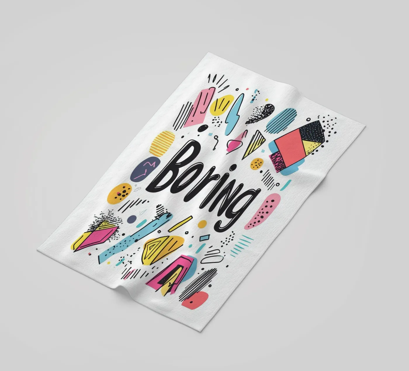 Boring serviette de plage de Art Typo Essentiel