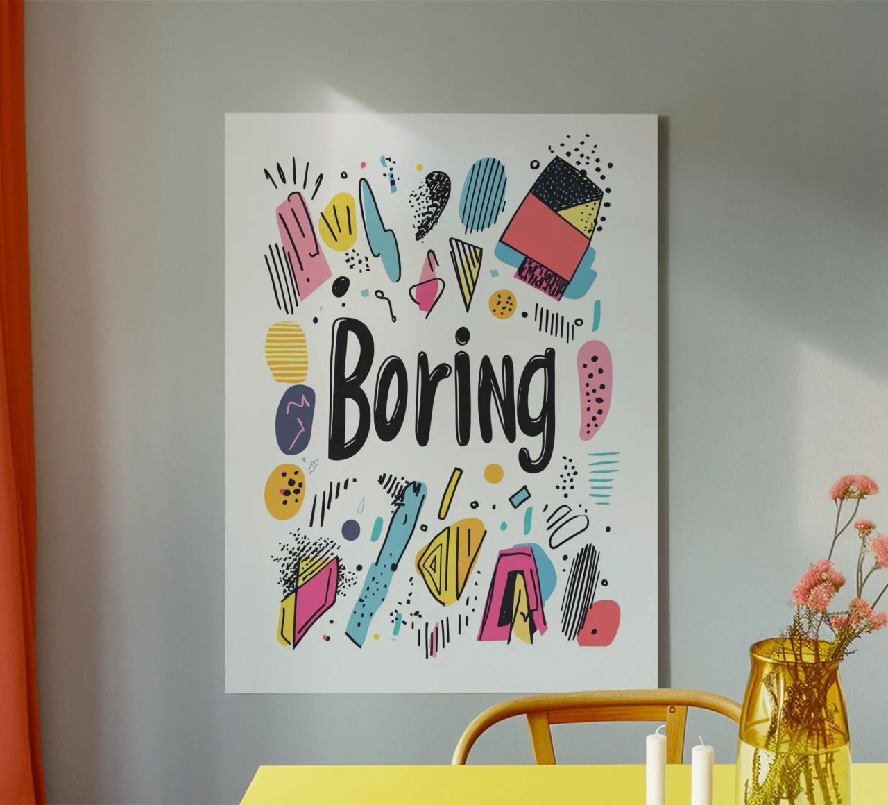 Boring canvas by Art Typo Essentiel