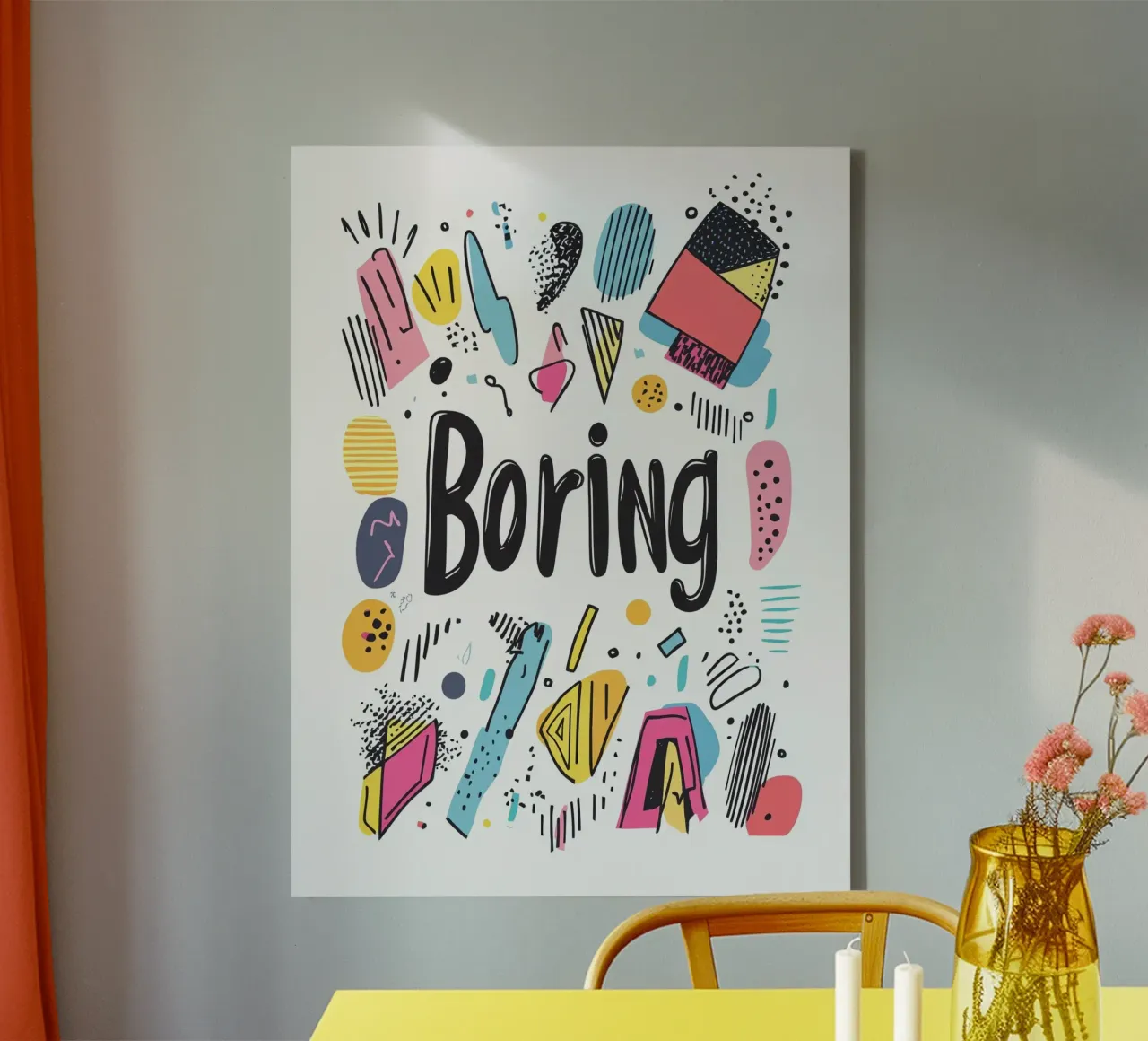 Boring tela da Art Typo Essentiel