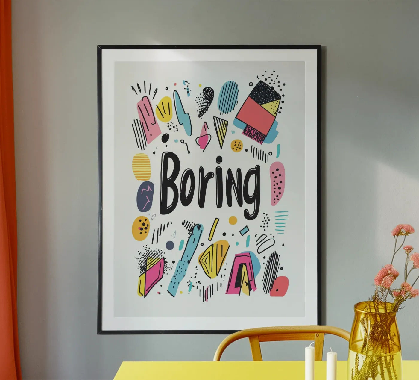 Boring poster de Art Typo Essentiel