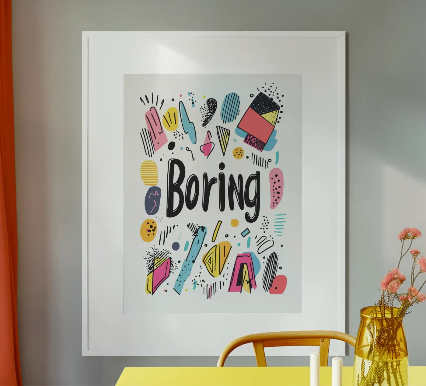 Boring poster de Art Typo Essentiel